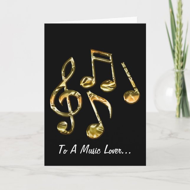 Tarjeta Colección de regalos de tema de MUSIC (Anverso)