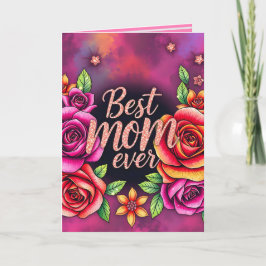 Tarjeta Colección de regalos modernos de flores de lujo