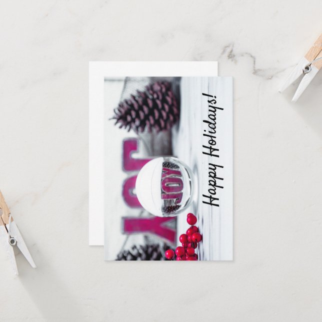 Tarjeta Colección de vacaciones de bola de vidrio de alegr (Anverso/Reverso In Situ)