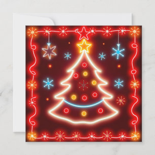 Tarjeta Colección de vacaciones de Navidades populares neo