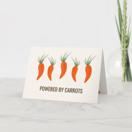 Tarjeta Colección de Zanahorias Botánicas Cumpleaños