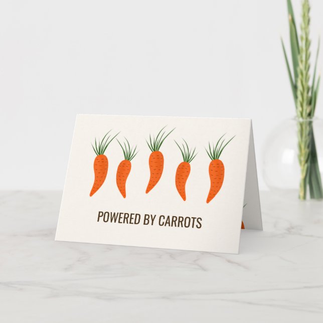 Tarjeta Colección de Zanahorias Botánicas Cumpleaños (Anverso)