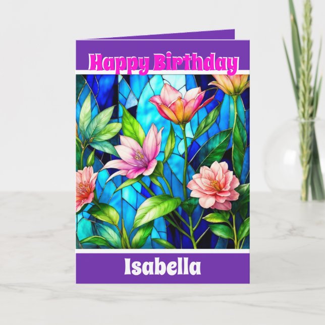 Tarjeta Colección floral elegante y moderna (Anverso)