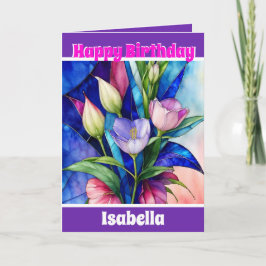 Tarjeta Colección floral exclusiva moderna elegante