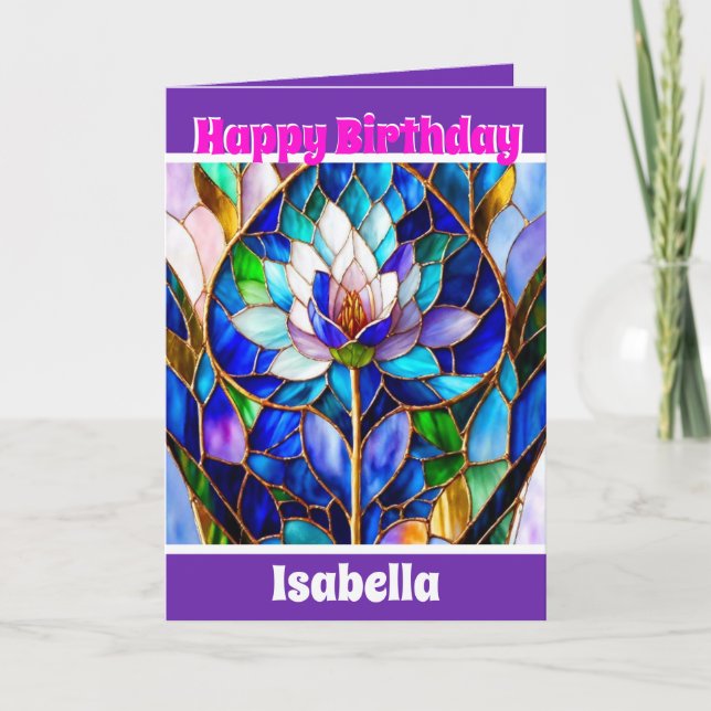 Tarjeta Colección floral única de moda (Anverso)