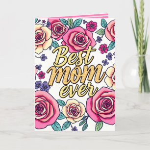Tarjeta Colección moderna de flores de lujo para regalo