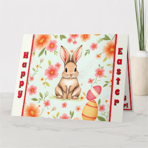 Tarjeta Colección moderna de Holiday Rabbit Easter