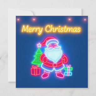 Tarjeta Colección navideña de Navidades modernos neones