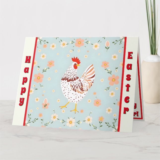 Tarjeta Colección navideña de pollo de vacas de Semana San (Anverso)