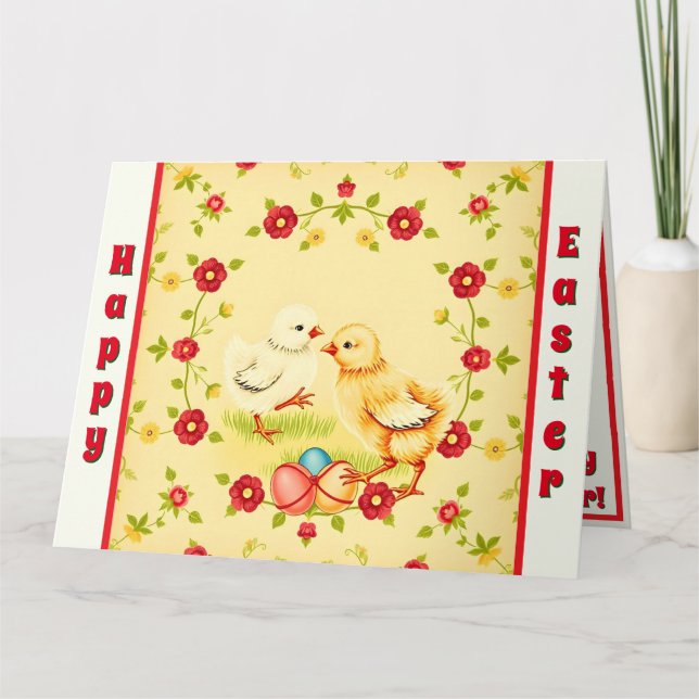 Tarjeta Colección navideña de pollo pequeño de la época de (Anverso)