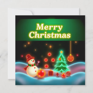 Tarjeta Colección Neon Holiday para Navidades populares