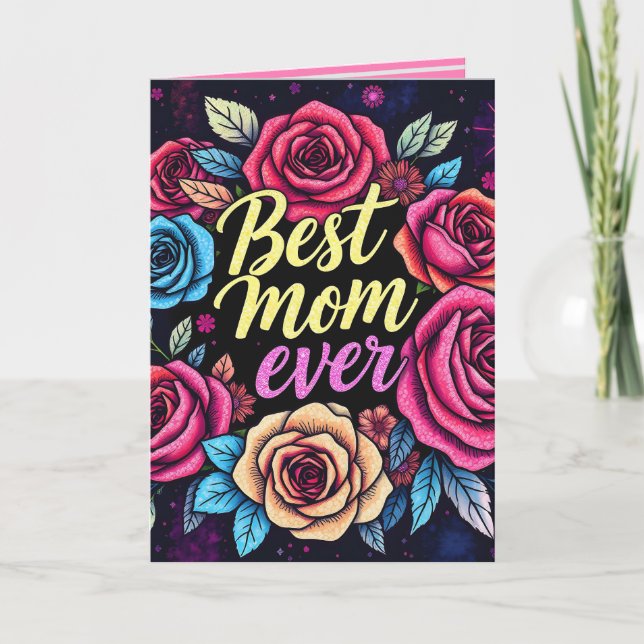 Tarjeta Colección Popular de Flores de Lujo para Regalo (Anverso)