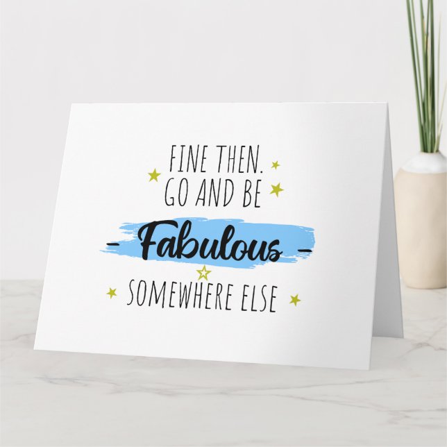 Tarjeta Colega se va, se va despedida (Anverso)