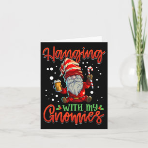 Tarjeta Colgando Con Mis Gnomias Mujeres Tres Gno Navidad