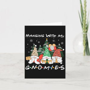 Tarjeta Colgar con mis Navidades de gnomies Gnome Familia 