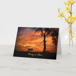 Tarjeta Colgar en ese caballo y alentar el amanecer