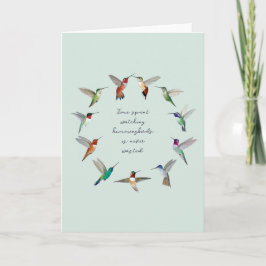 Tarjeta Colibrí