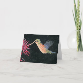Tarjeta colibrí