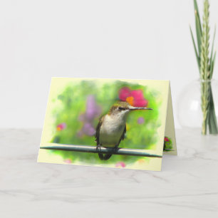 Tarjeta Colibrí