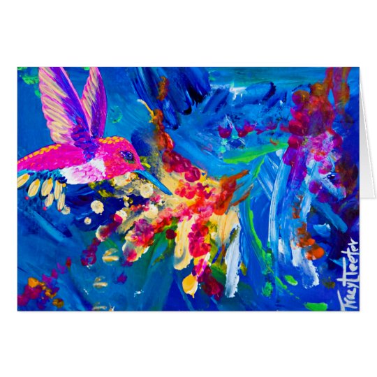 Tarjeta Colibrí de la explosión de Hummer