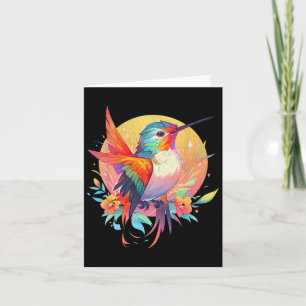 Tarjeta Colibrí Pájaro Dibujos Animados Observadores de Av