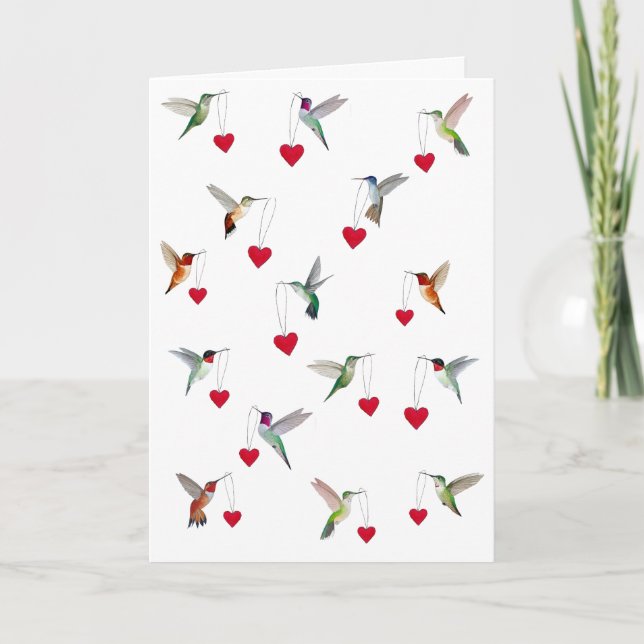 Tarjeta Colibríes  (Anverso)