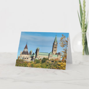 Tarjeta Colina del parlamento en el otoño, Ottawa