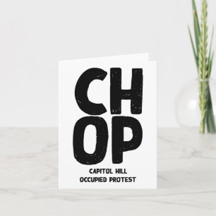 Tarjeta Colina ocupada de Chop Capitol Protesta Liberen a 