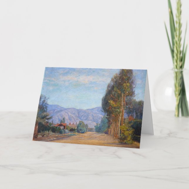 Tarjeta Colinas cercanas a Redlands, CA | Theodore Clement (Anverso)