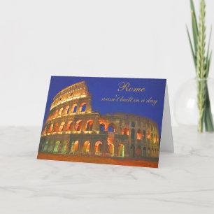 Tarjeta Coliseo romano