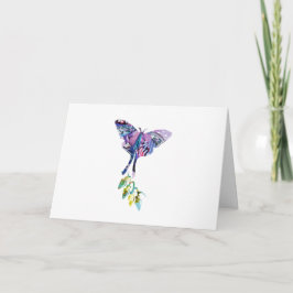 Tarjeta Collage art insectos arte BUTTERFLY XMAS LIGHTS