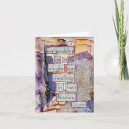 Tarjeta Collage de amistad | La Amistad Es Una Sola Alma