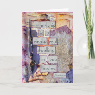 Tarjeta Collage de amistad   La Amistad Es Una Sola Alma