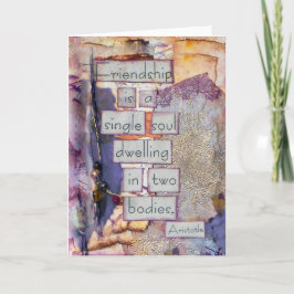 Tarjeta Collage de amistad | La Amistad Es Una Sola Alma