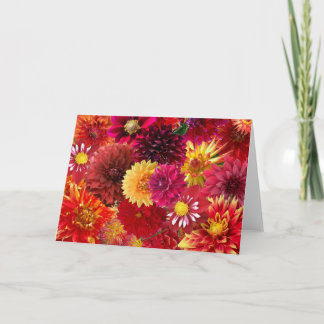 Tarjeta Collage de Dalias