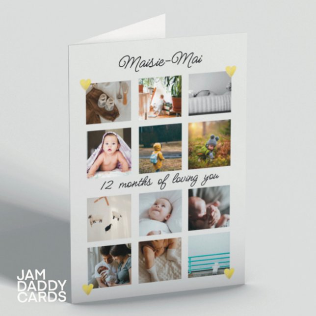 Tarjeta Collage de fotos de cumpleaños sin diferencias de  (Subido por el creador)