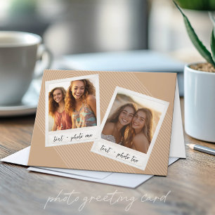Tarjeta Collage de fotos de Instagram con rayas en arco