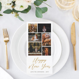 Tarjeta Collage de fotos de saludo personalizado