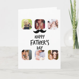 Tarjeta Collage de fotos Feliz Día del Padre Personalizado