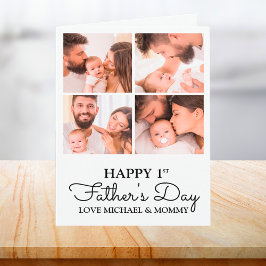 Tarjeta Collage de fotos moderno lindo Feliz Día de los Pr