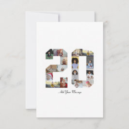 Tarjeta Collage de fotos Número 20