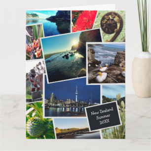 Tarjeta Collage de Fotos Personalizadas Vacaciones en Nuev
