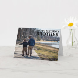 Tarjeta Collage de fotos personalizado Hermano Cualquier E