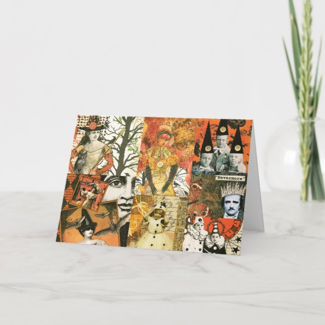 Tarjeta Collage de Halloween (Anverso)