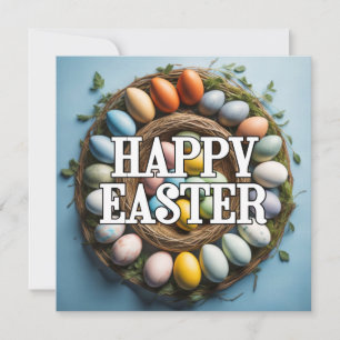 Tarjeta Collage de Huevos de Pascua de Cute Colorful Artsy