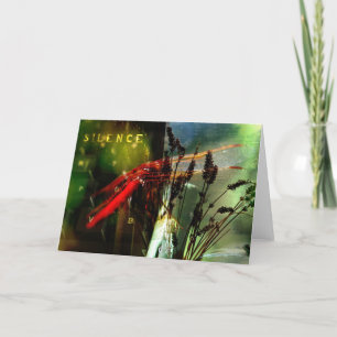 Tarjeta Collage de la lavanda de Dragonly