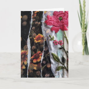 Tarjeta Collage de las flores, cumpleaños