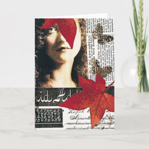 Tarjeta Collage de medios mixtos