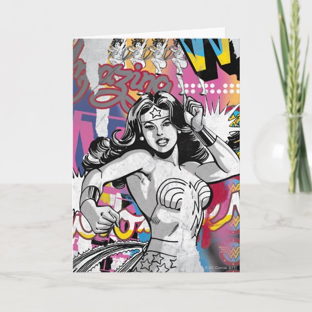 Tarjeta Collage de mujeres maravillas 3 (Anverso)