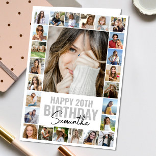 Tarjeta Collage de Personalizados de cualquier edad modern